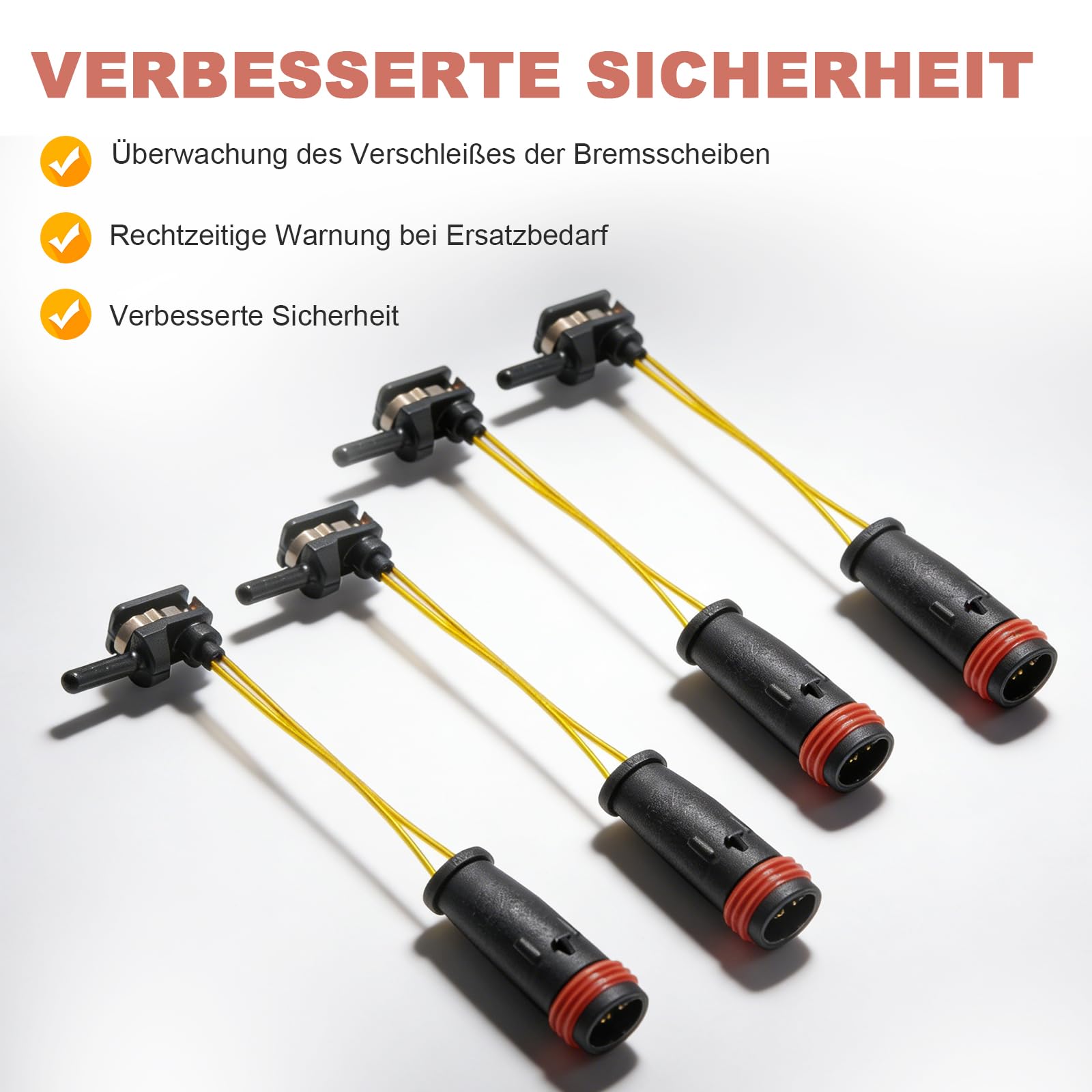 Sensori di contatto usura freni 4 pezzi per Mercedes-Benz B C E Classe S 2000-2021 sostituisce 2205400617