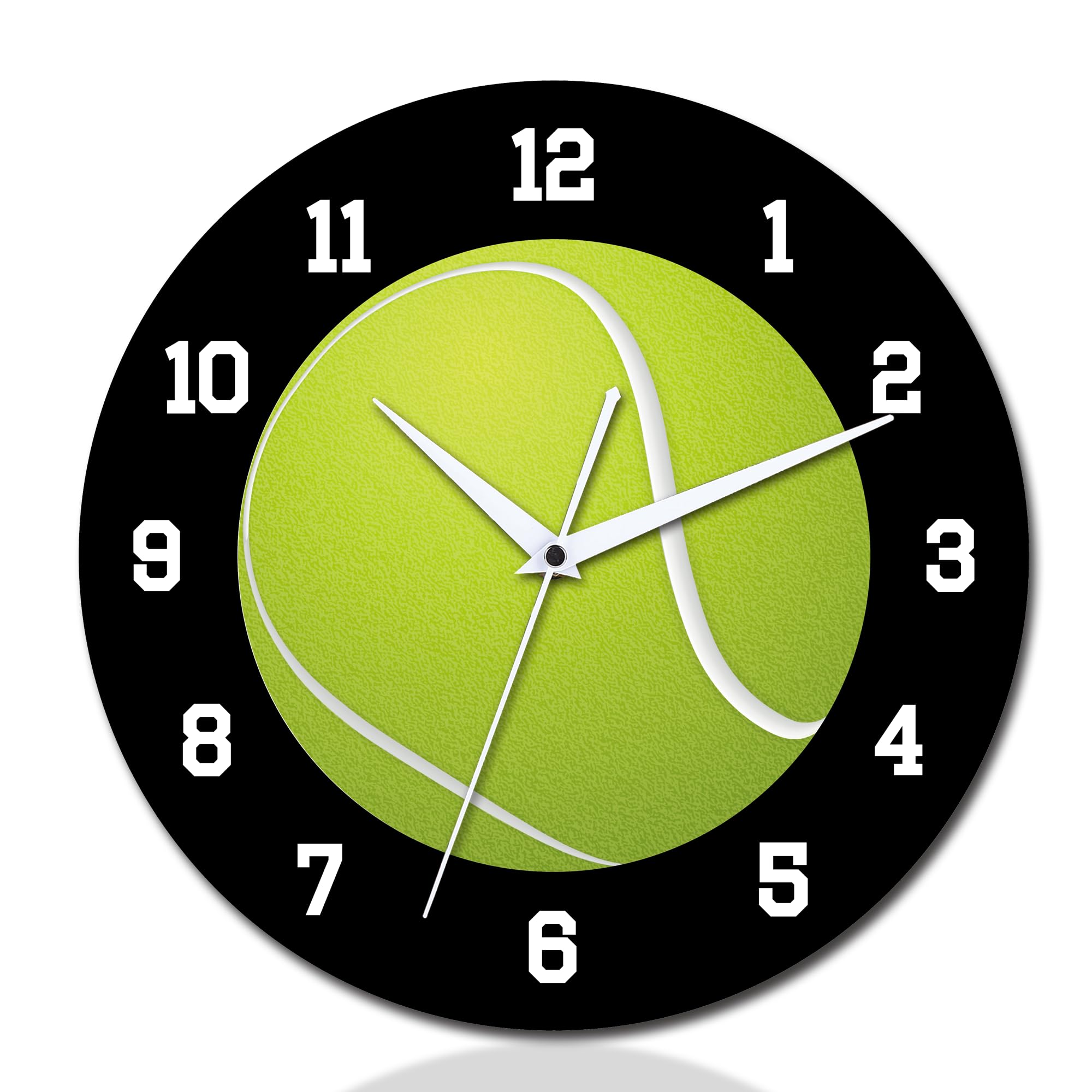 Horloge murale de tennis silencieuse pour décorer la chambre
