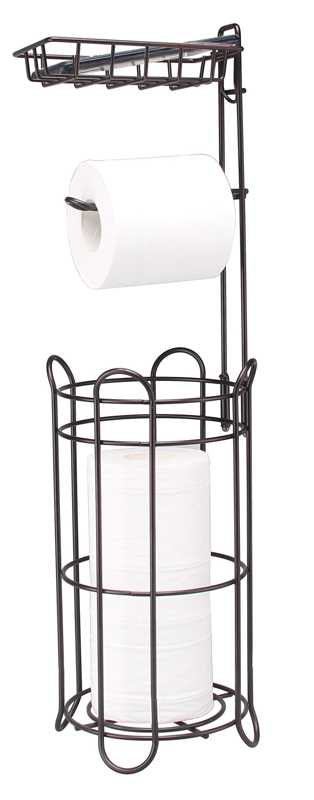 Ever Rich ® Toilet Papar Holders Free Standing Toilet Tissue Papaer Stand/Holder (Tissu Holder Bronze) (Bronze)