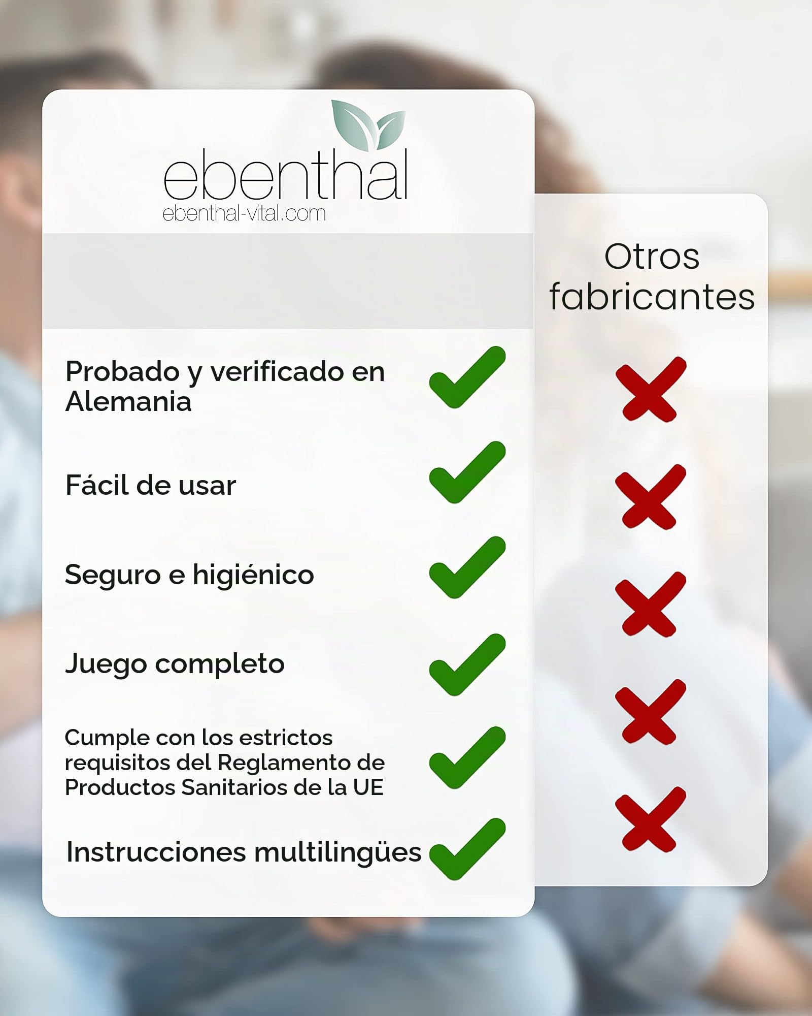 Enemas anales Premium EBENTHAL VITAL® • 2l para limpieza de colon con bolsa práctica e instrucciones • Enema anal • Juego de alimentación para el ayuno