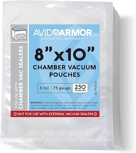 Avid Armor Chamber Vacuum Sealer Bags – Heavy Duty, BPA-Free,