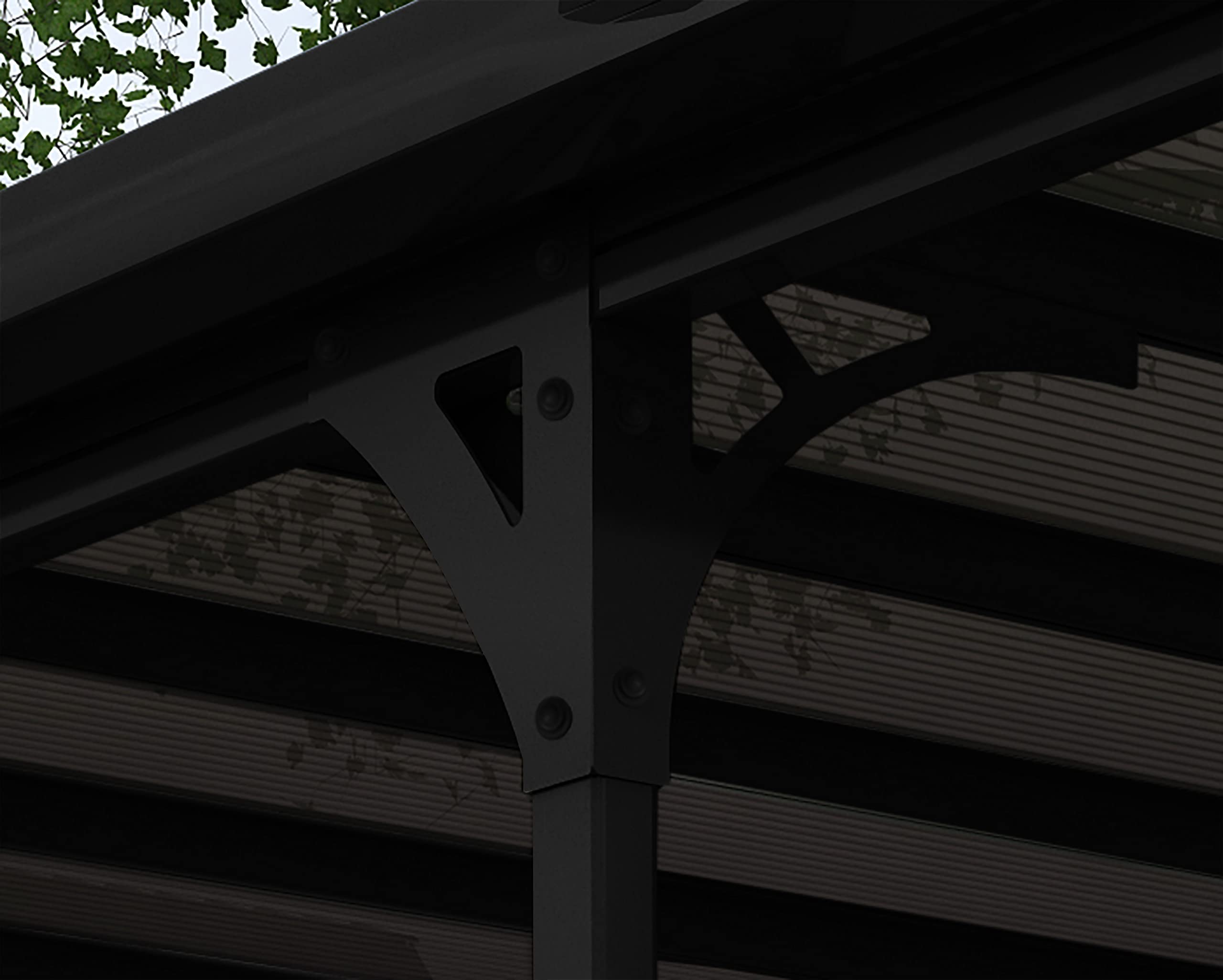 Canopia Carport Modena 5000 ca. 504 x 300 cm Aluminium schwarz