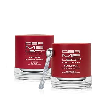 Dermelect Wrinkle Targeting Kit Anti-Aging Facial Treatment Duo for Fine Lines, 11 Lines, Crows Feet & Expression Wrinkles