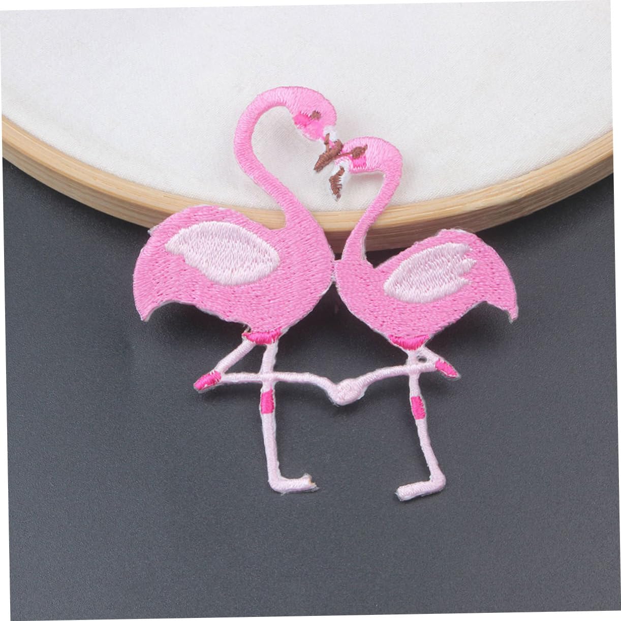 OSALADI 5 Set Toppe Termoadesive Flamingo Per Abbigliamento Accessori Da Applicazioni Ricamate Per Borse Tessuti Facile Da Cucire Decorare 10 Pezzi * 5