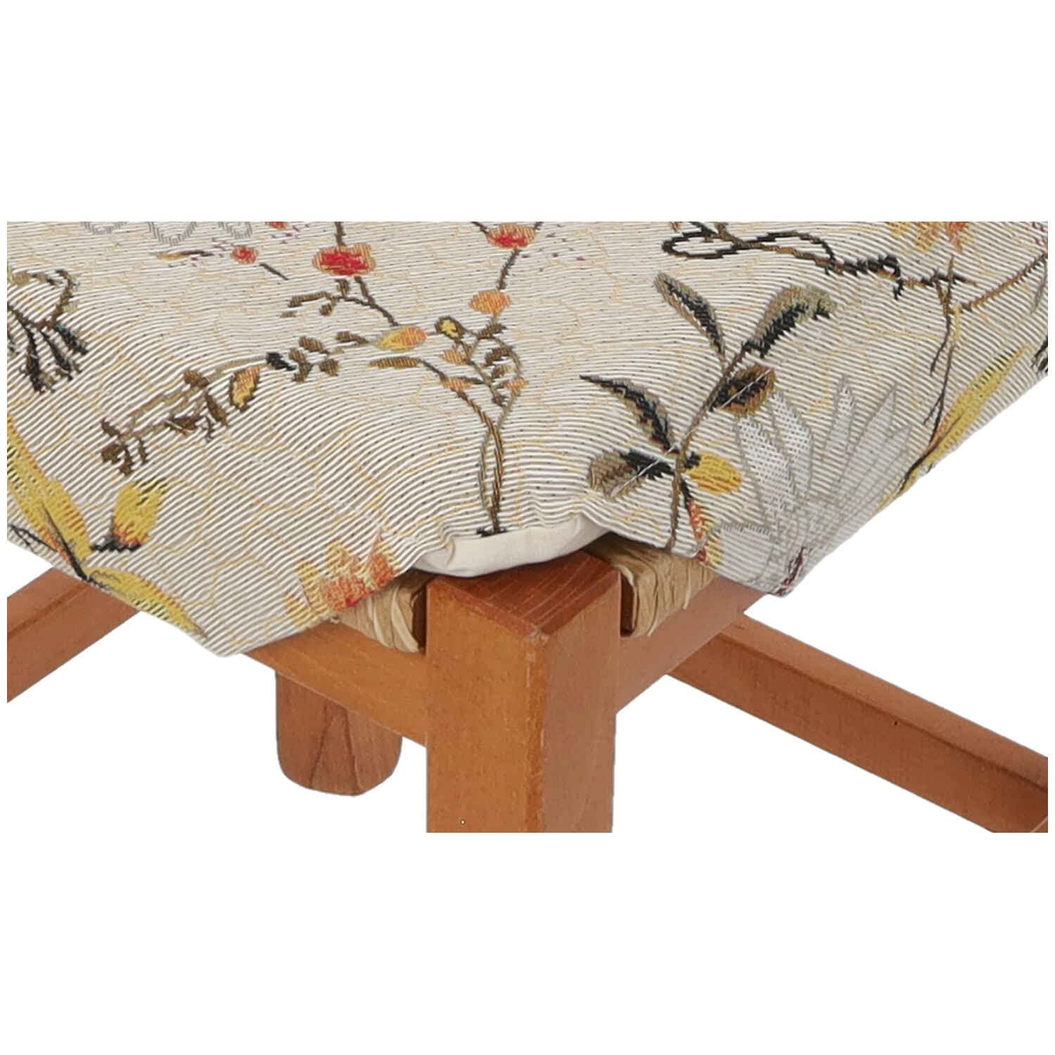 Set Di 6 Cuscini Per Sedie Con Stampa Girasoli - Imbottiti E Sfoderabili Con Alette Ed Elastici