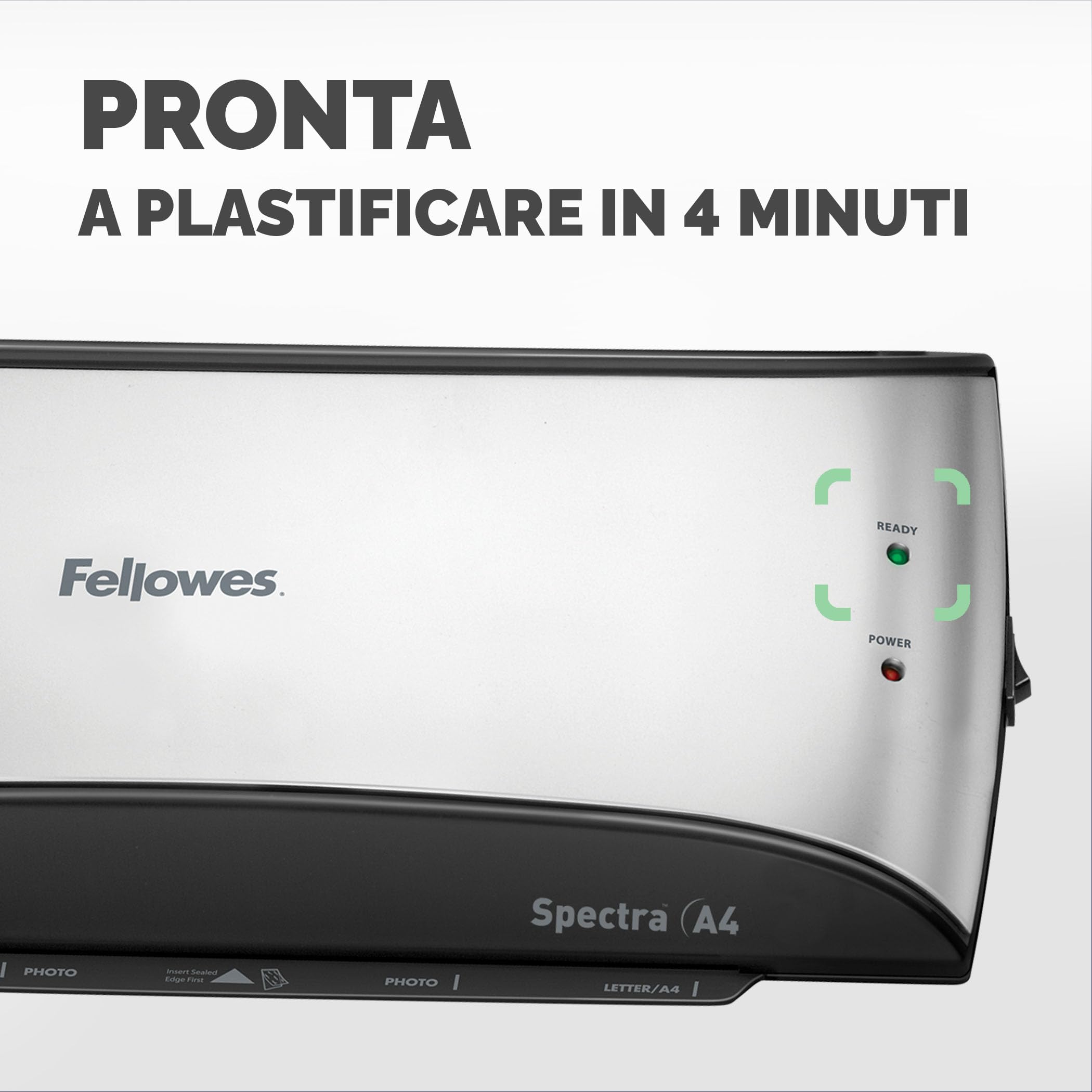 Fellowes 5737801 Plastificatrice Spectra A4, 30 cm/min, 2 Rulli