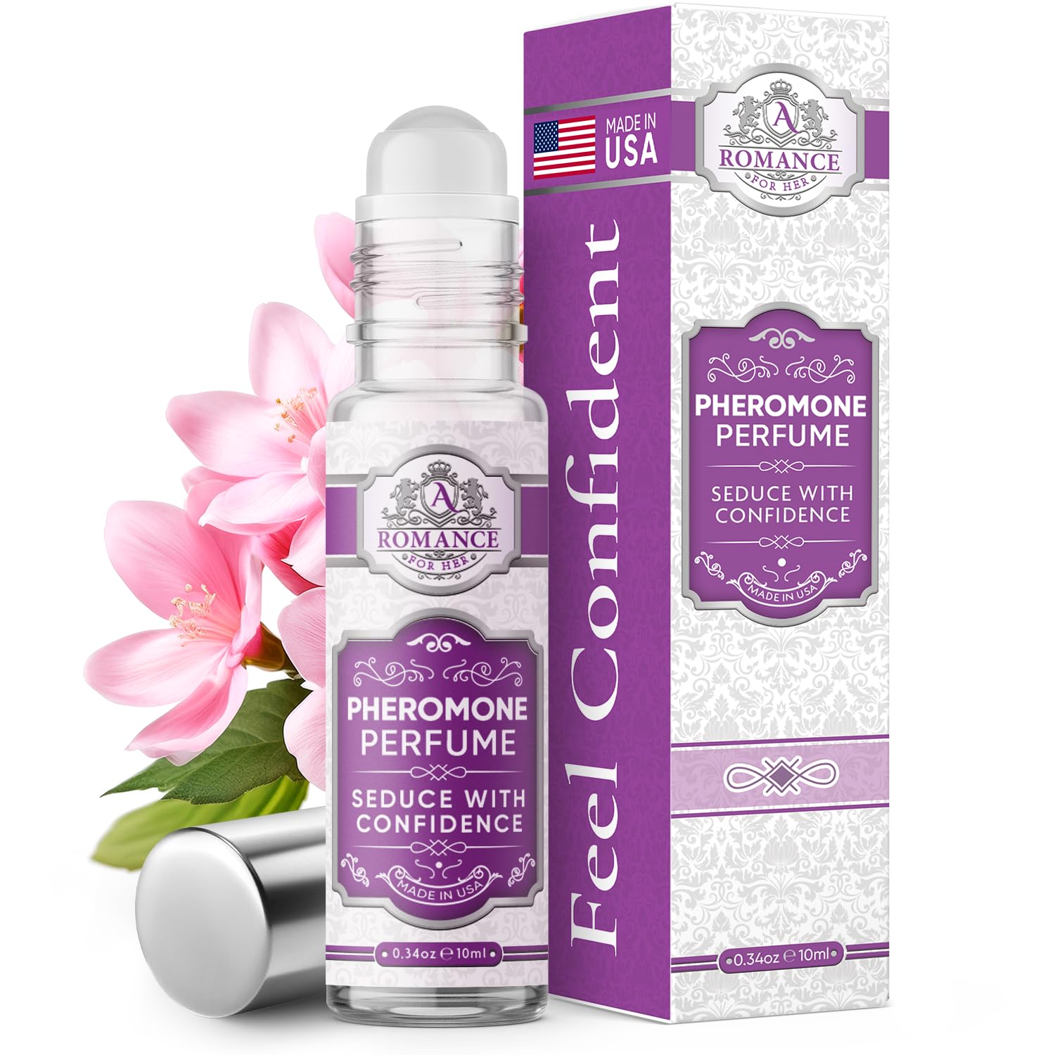 Long Lasting Pheromones Perfumes for Women – Enhanced Scents Pheromones Cologne for Her – Oil Roll-On Perfume – Subtle – Perfume con Fermonas para Mujeres – Alluring Cologne for Women – 0.34 oz