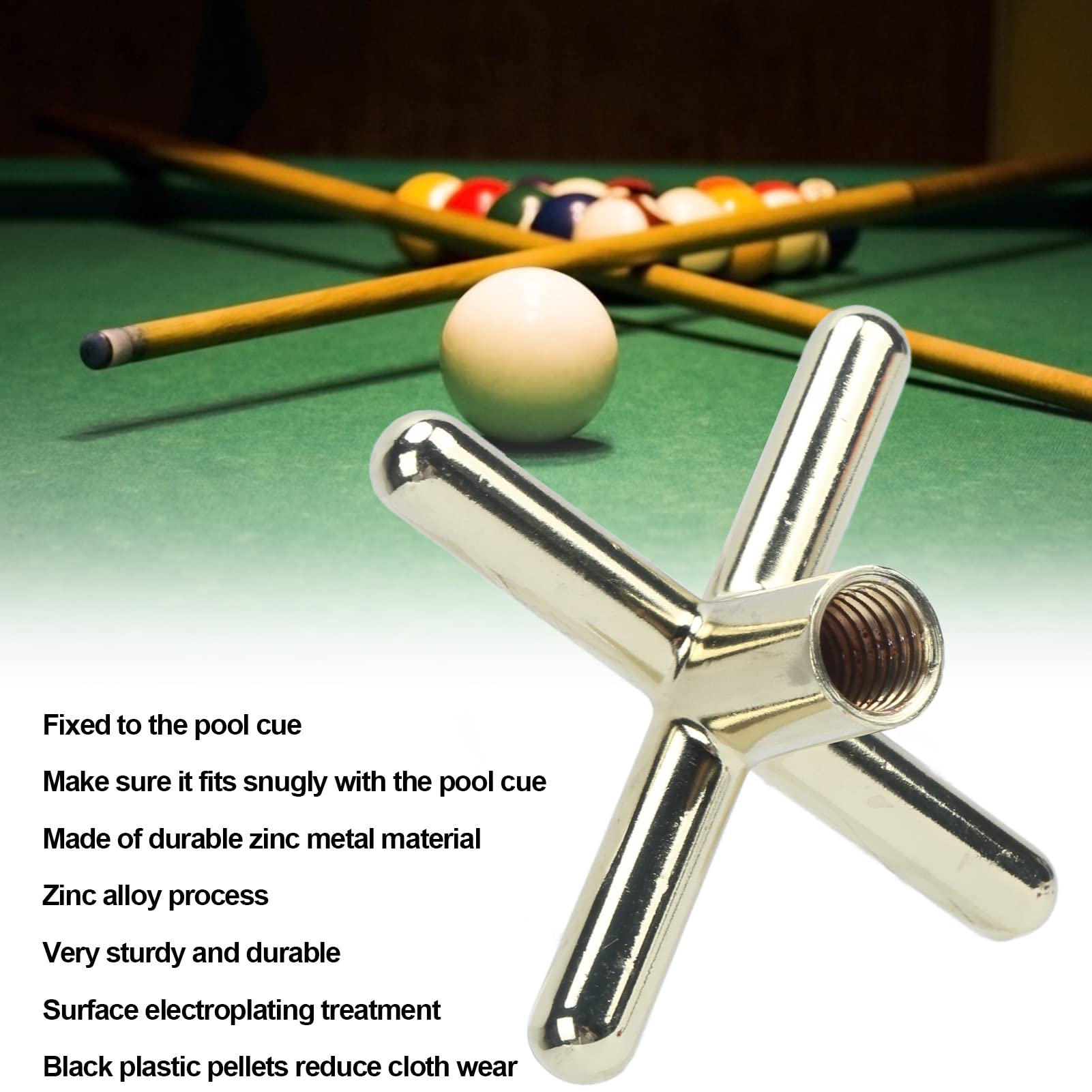 Support De Queue De Billard - Fourche En Alliage De Zinc Stable - Accessoire Billard Pour Parties à Domicile
