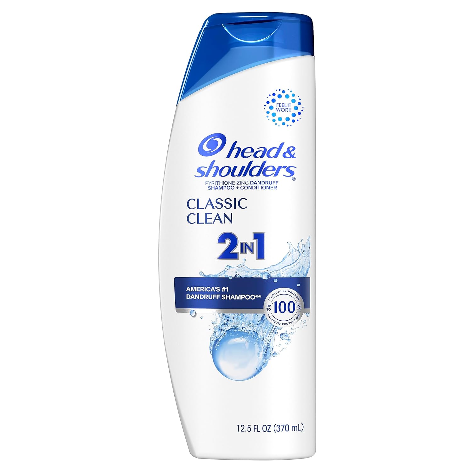 Head and Shoulders 2 in 1 Dandruff Shampoo and Conditioner, Anti-Dandruff Treatment, Classic Clean for Daily Use, Paraben Free, 12.5 oz Head and Shoulders 2 in 1 Dandruff Shampoo and Conditioner, Anti-Dandruff Treatment, Classic Clean for Daily Use, Paraben Free, 12.5 oz