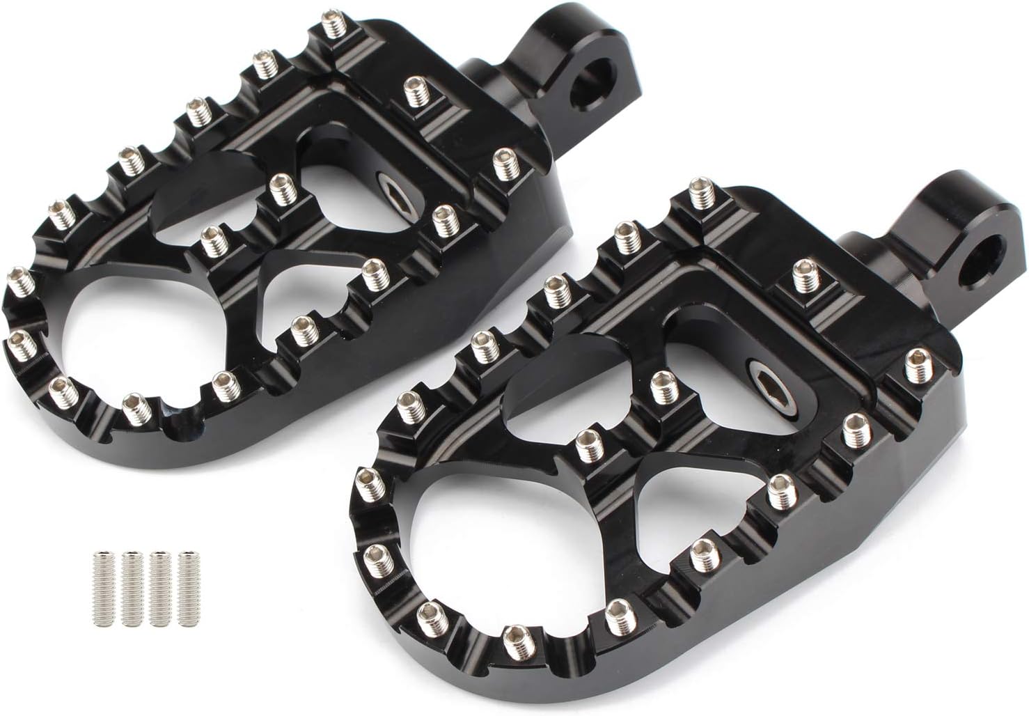 MX Offroad Wide Foot Pegs Footrest Pedal 360 Rotating Bobber for Dyna Street Bob Sportster 883 Softail Fatboy Touring Road Glide Low Rider Custom