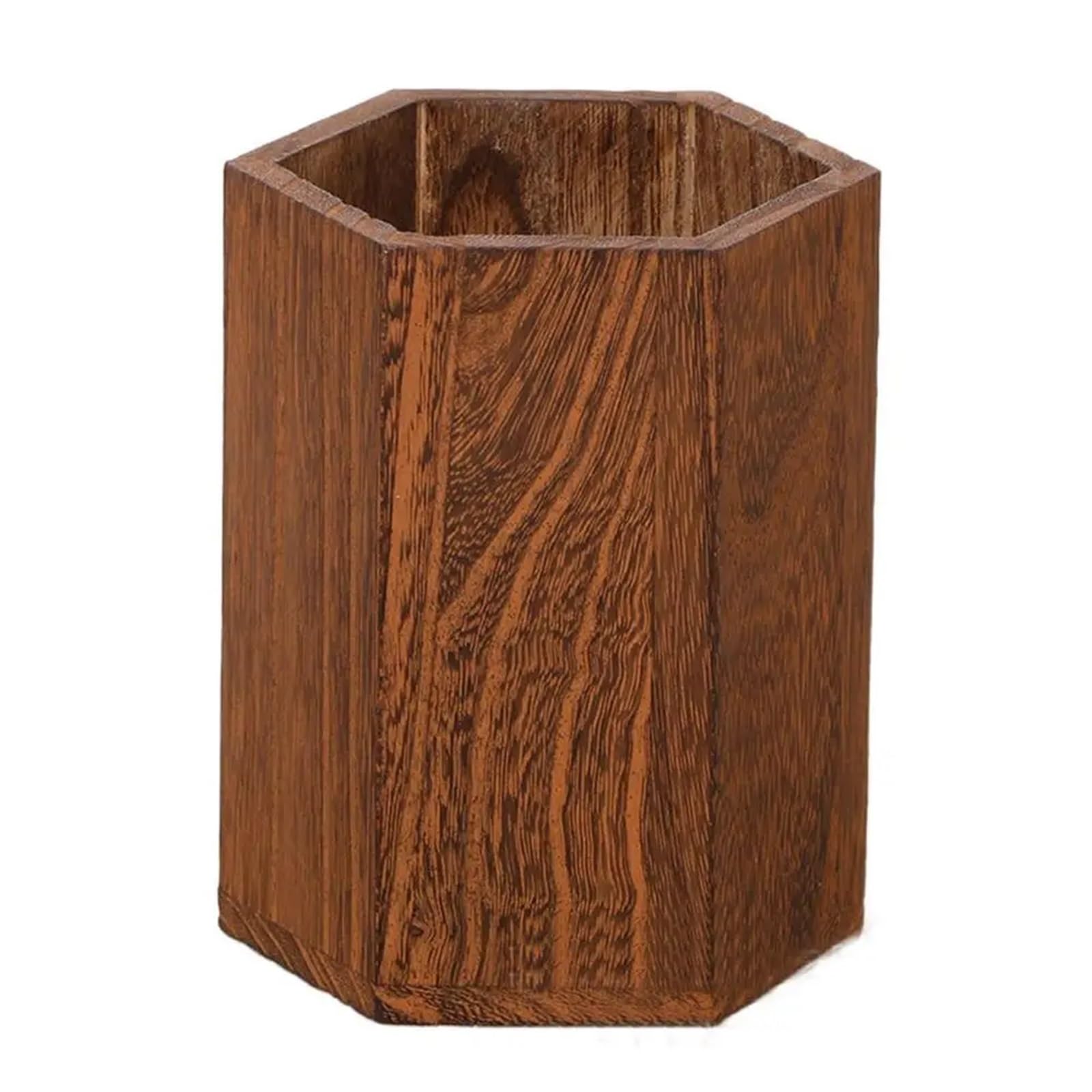 LPACXBYD Bamboo Pen Holder Desktop Storage Wooden Pen Holders Multifunctional Large Capacity Organizer Pencil Student(B)