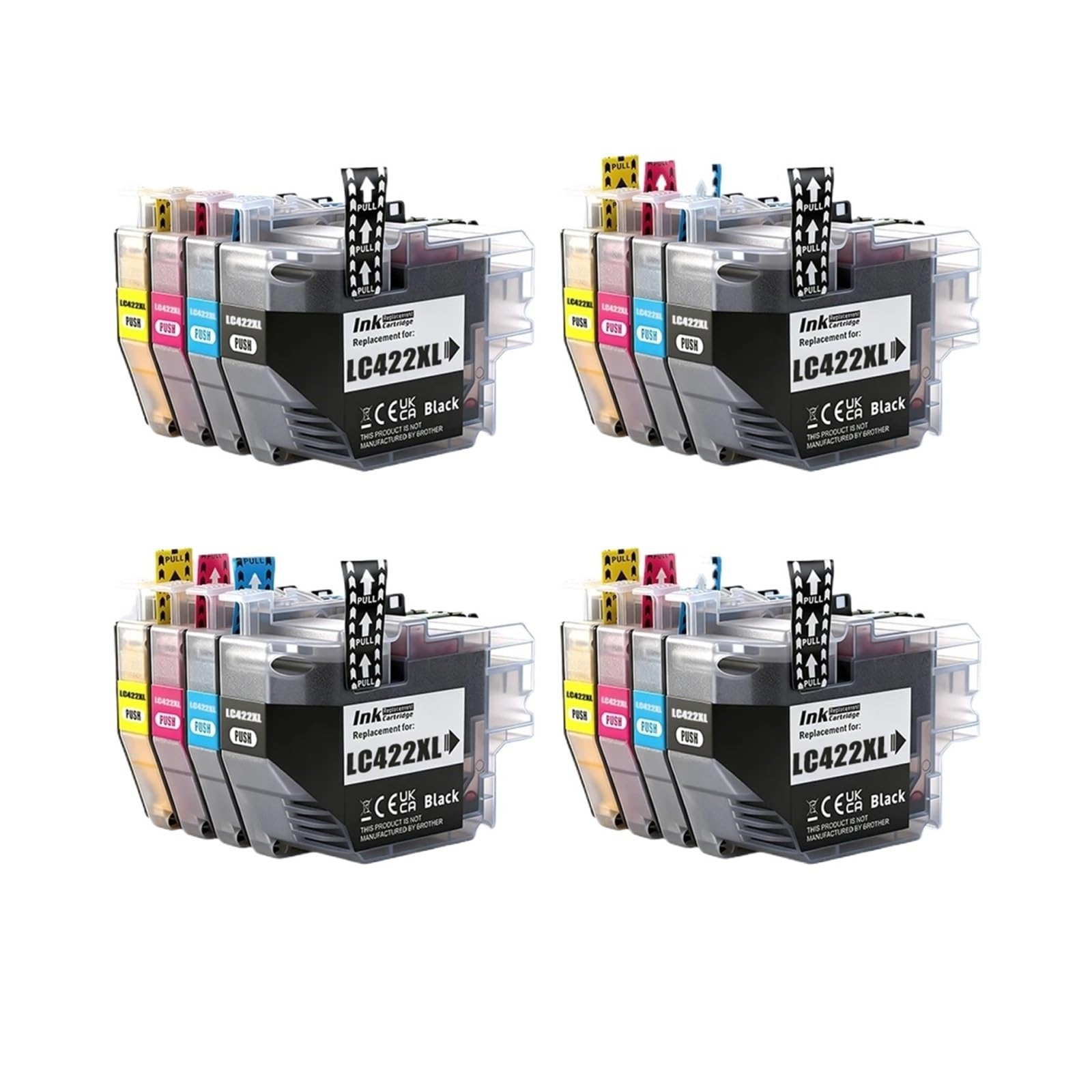 Cartuccia ink LC422 LC422XL, compatibile con Brother, J5340DW