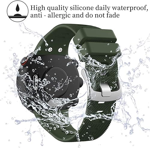 Miniatura 2 de Watbro Compatible with Garmin Forerunner 45 band, Soft Silicone Sport Replacement Watch Band, Fitness Strap Bracelet Wristband for Garmin Forerunner