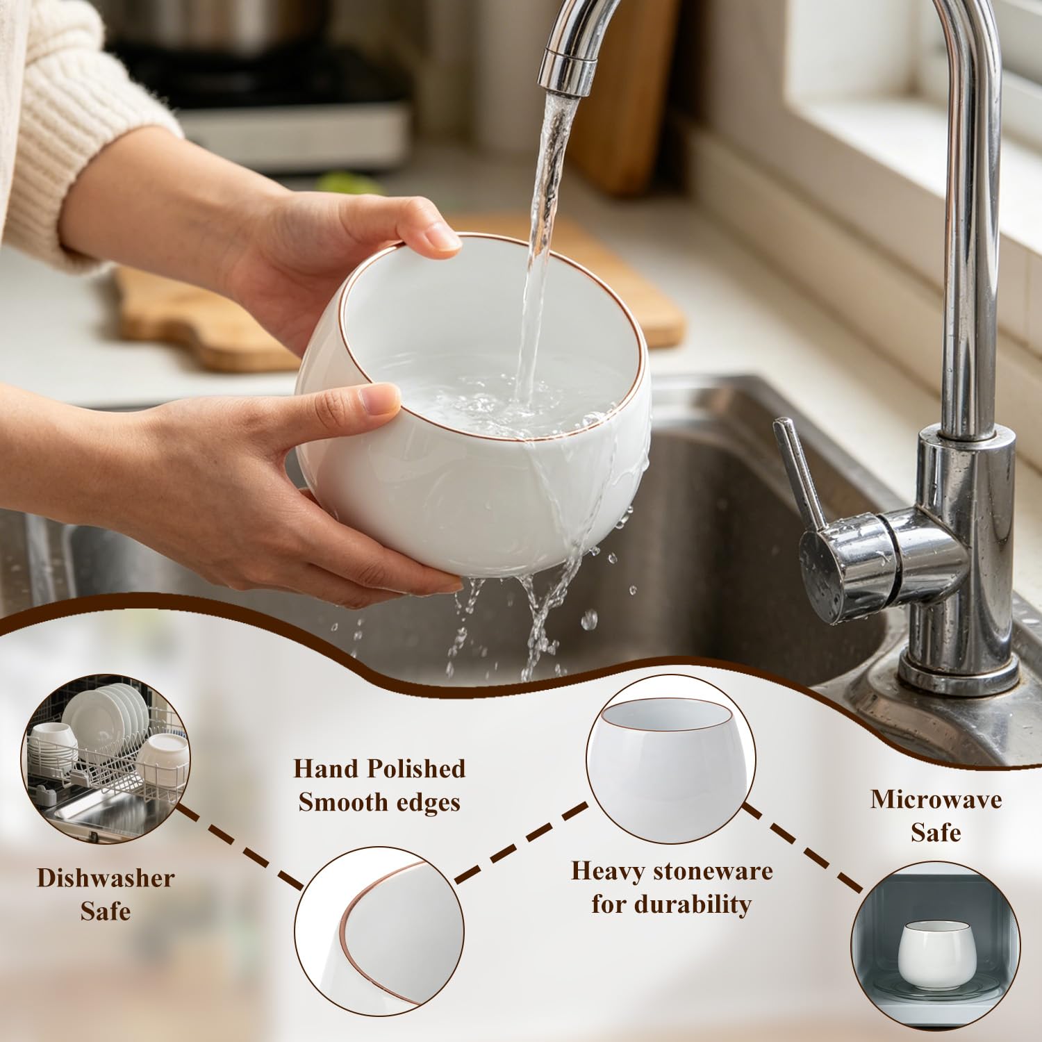 2 Stück 1050 ml Langohr-Hundenapf, Keramik-Wassernäpfe für Spaniel Cocker