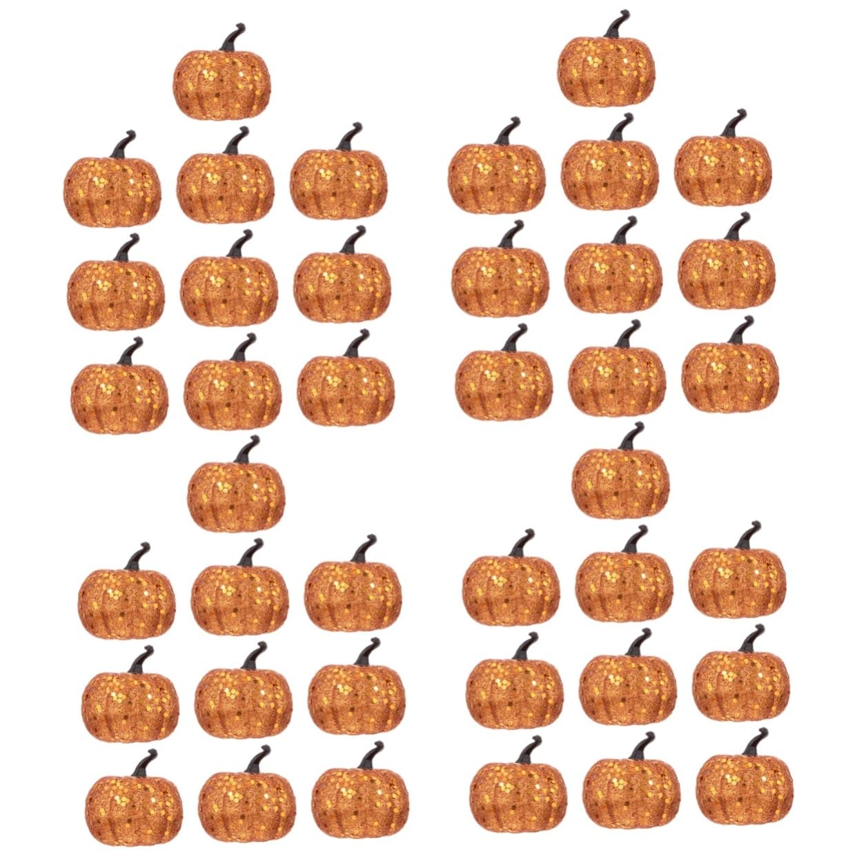 Abaodam 40stücke Künstliche Kürbis-Dekoration Teiliges Aus Realistische Halloween Und Erntedankfest-Accessoires Für Kreative Fotos Und Tischdekorationen