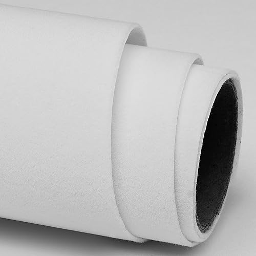 Miniatura 5 de FunStick Papel tapiz de tela de terciopelo blanco, autoadhesivo, forro de fieltro suave para cajón, papel de contacto de terciopelo blanco flocado,