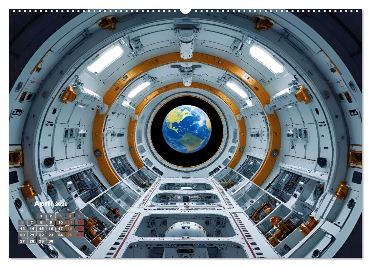 Fantasie und Science Fiction (hochwertiger Premium Wandkalender 2026 DIN A2 quer), Kunstdruck in Hochglanz: Science-Fantasy verbindet die Magie ... ferner Zivilisationen. (CALVENDO Technologie)