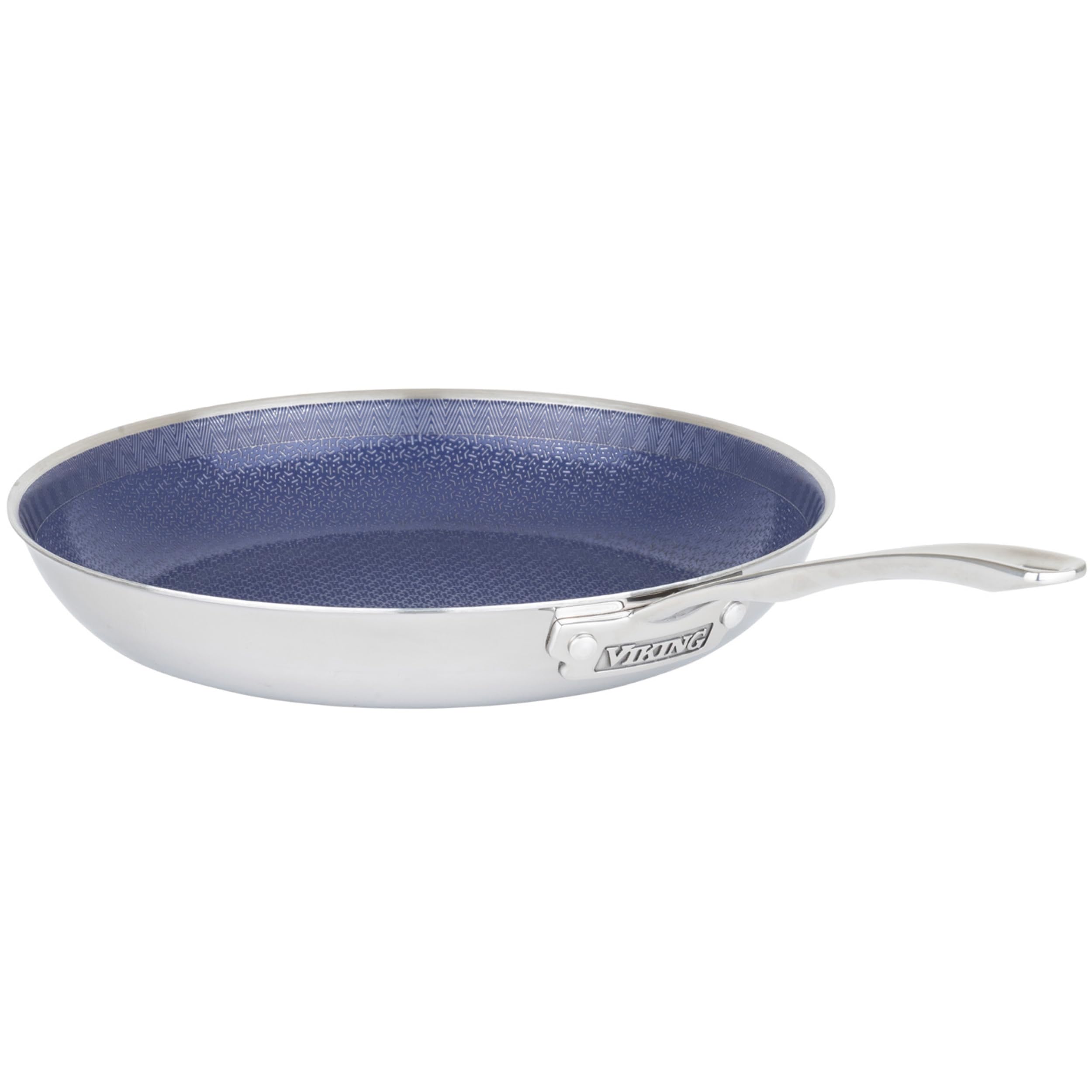 Viking Hybrid Plus 3-Ply Ceramic Nonstick Frying Pan Made without PFAS 12-Inch Induction Cookware Metal Utensil Safe Oven