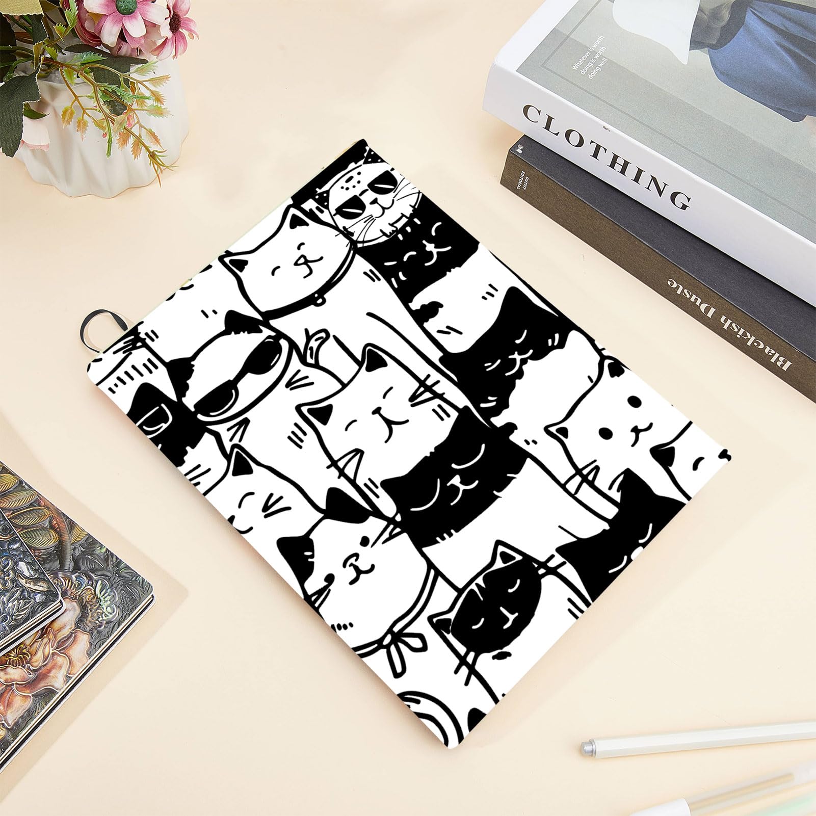 Copertina Elasticizzata Per Libri Con Gatto | Lavabile E Riutilizzabile | Per Copertine Rigide - Foto 11