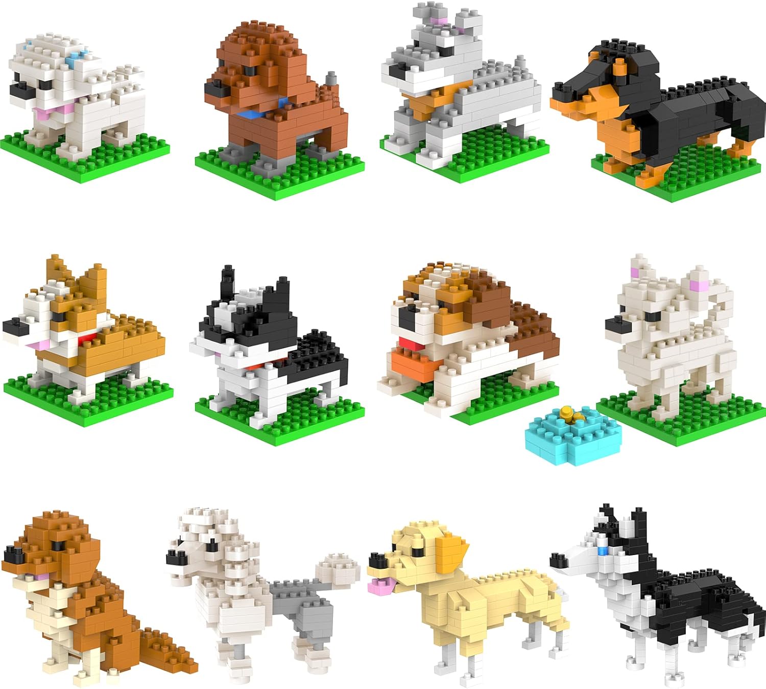 Kimiangel 950PCS Welsh Corgi Building Blocks STEM Zambia Ubuy