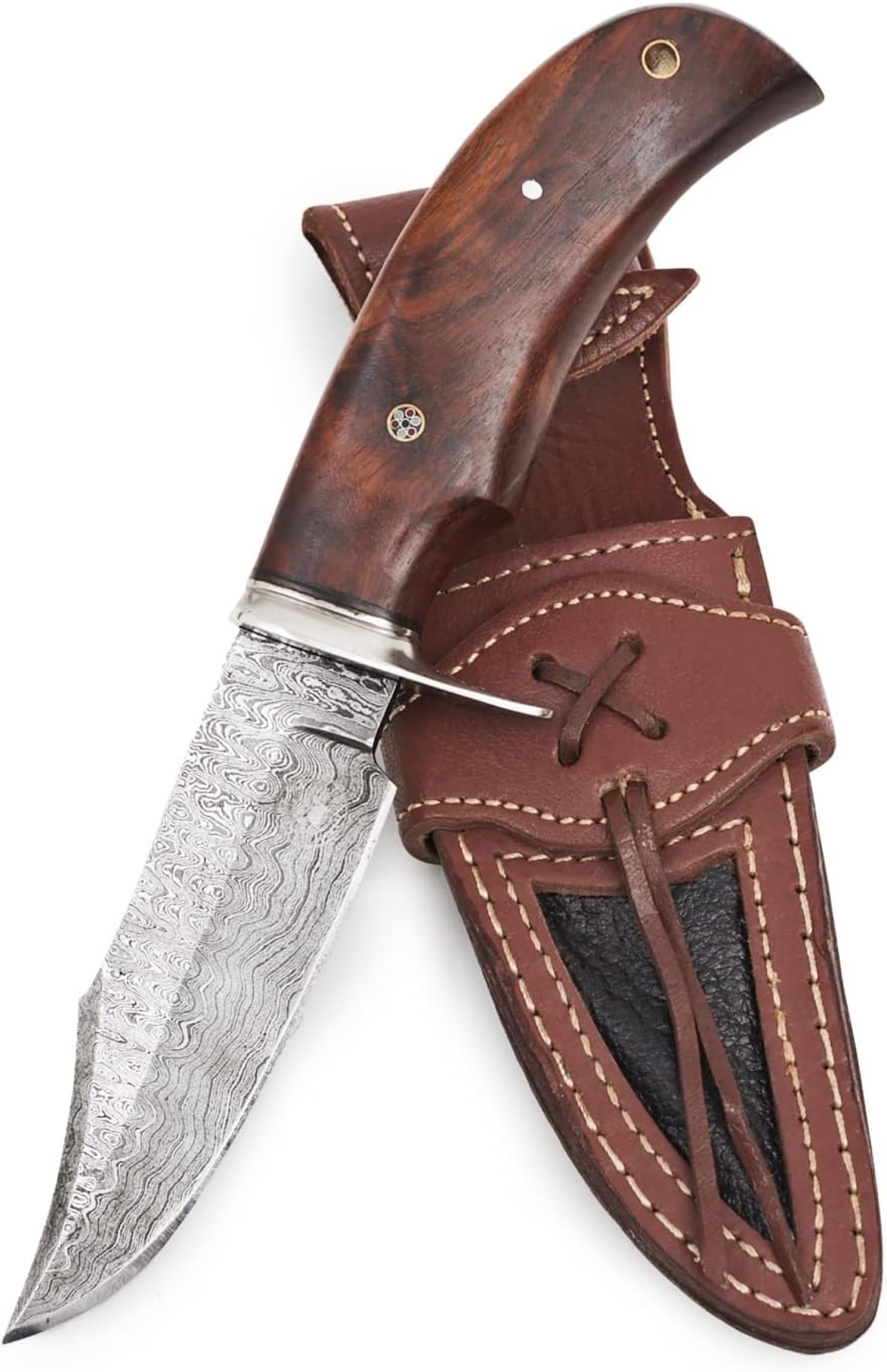 Coltello damasco, bellissimo coltello da caccia