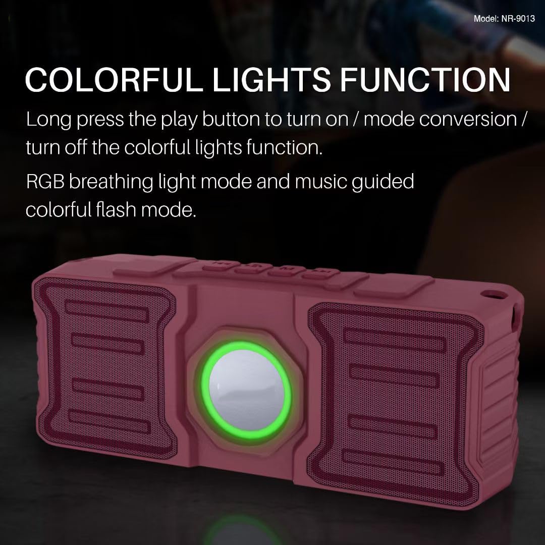Przenośny bezprzewodowy głośnik Bluetooth z dźwiękiem stereo i mocnym basem, wodoodporność IPX7, podwójne parowanie Bluetooth 5.0 - idealny do domu, pod prysznic, na zewnątrz, plażę, imprezę