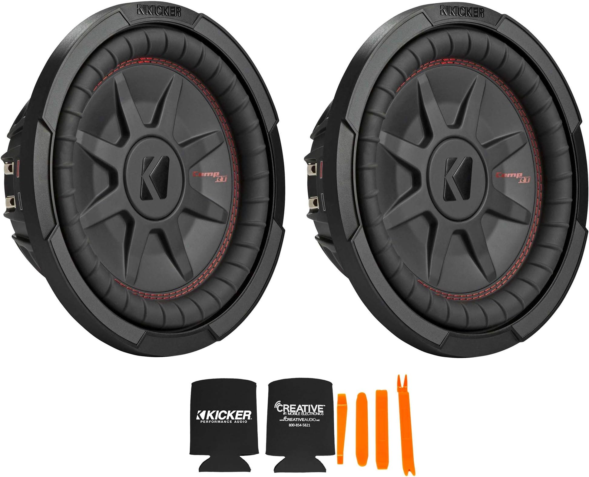 10 Inch Comp RT Thin Woofer Includes Two 48CWRT102 2 Virtual 2 ohm Package