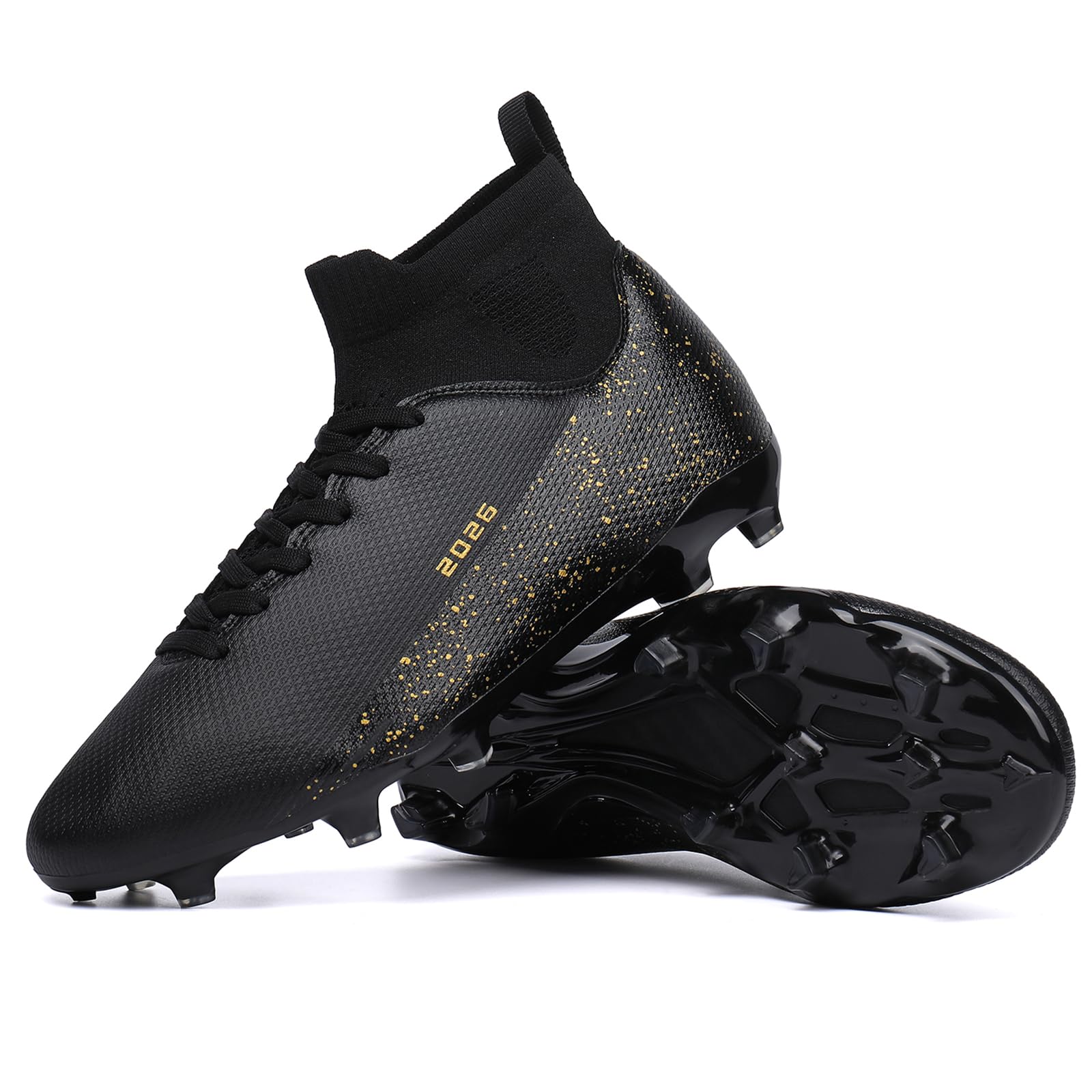 Soccer Cleats for Mens Womens Indoor Soccer Shoes Unisex Baseball Turf Shoes Youth Rugby Shoes Adult AG FG TF Football Boots Wide Training Sneaker