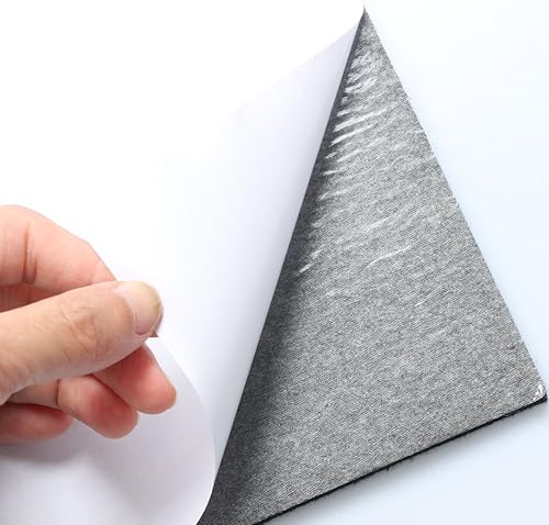 Miniatura 4 de RERIVER Hojas de fieltro resistentes de 6" x 8" x 15" de grosor - 8 hojas (negro)