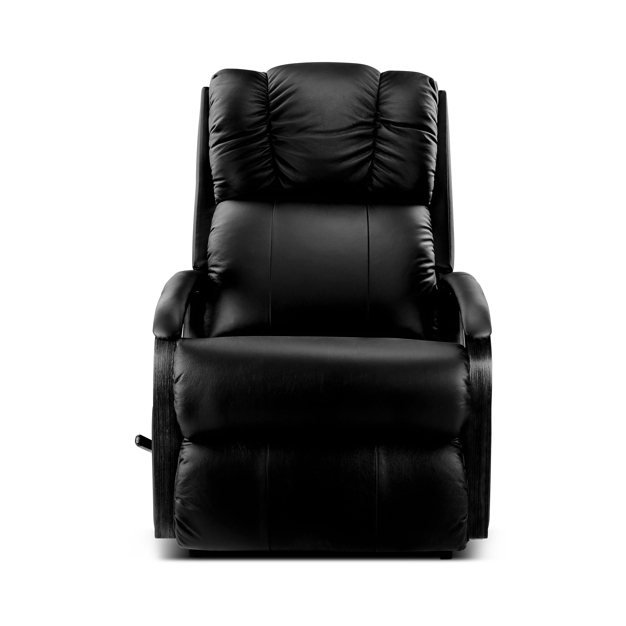LA Z BOY American Imported Harbor Town Single Seater Manual Italian Leather Reclina Rocker Recliner Sofa | Premium Durable Iconic Comfort Home Design | Living Room Relax Seating Chair | Black
