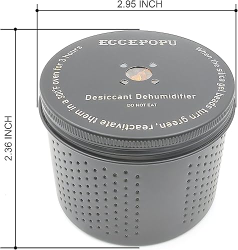 Miniatura 5 de Deshumidificador seguro para armas, absorbentes de humedad para almacenamiento, deshumidificador de recipiente desecante de 7.05 oz para mayor