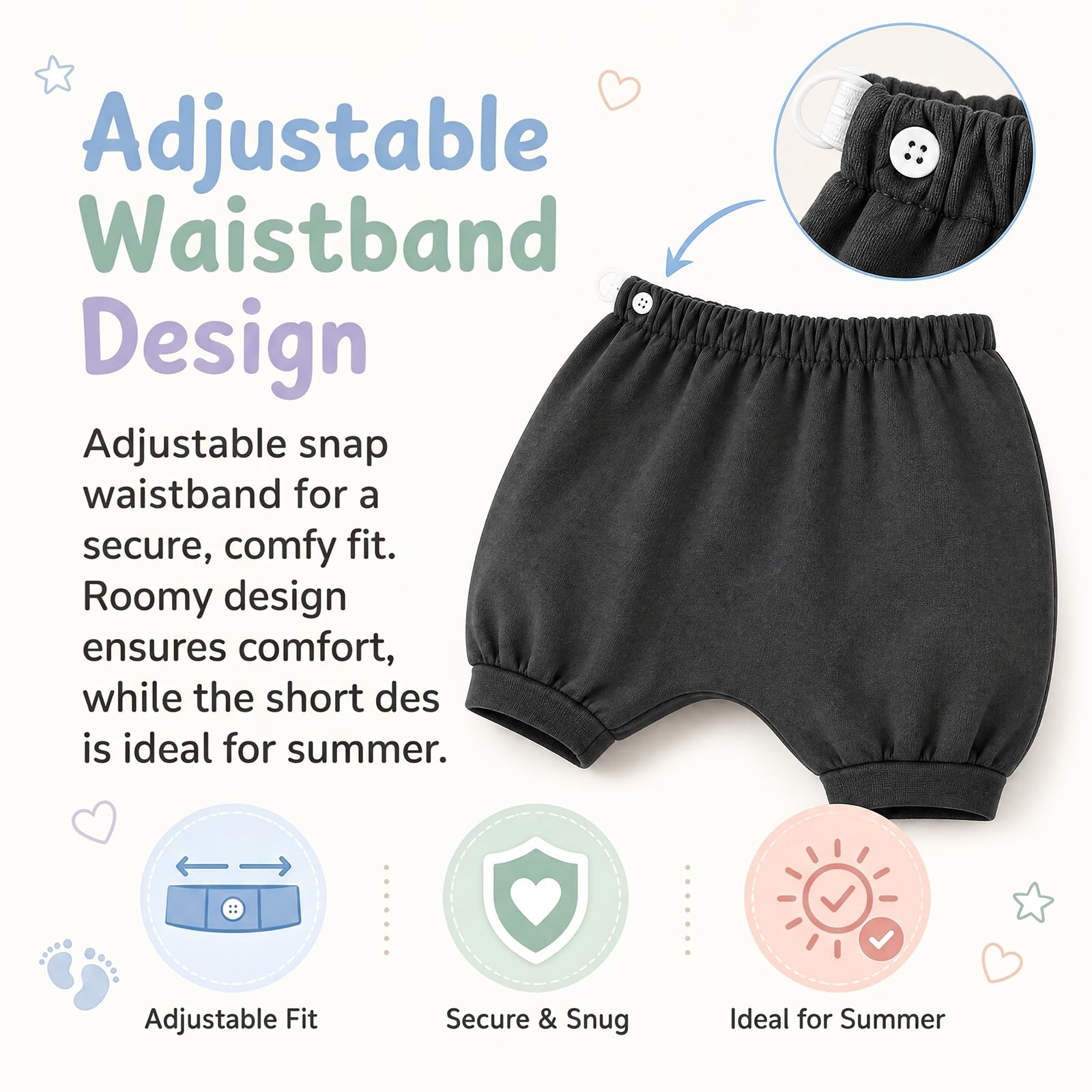 MOEMOE BABY Pantalon Impermeable Enfant Short,Lot de 2 Culotte Apprentissage Propreté Garcon,Couche Imperméable Enfant