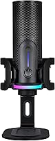Streamplify ストリームプリファイ MIC PRO USB コンデンサーマイク 指向性切替 192kHz/24bit ストリーミング配信 RGB/LEDライト クイックミュート ヘッドホン出力 スタンド付属 USB Type-C to A ケーブル長180cm 国内正規品