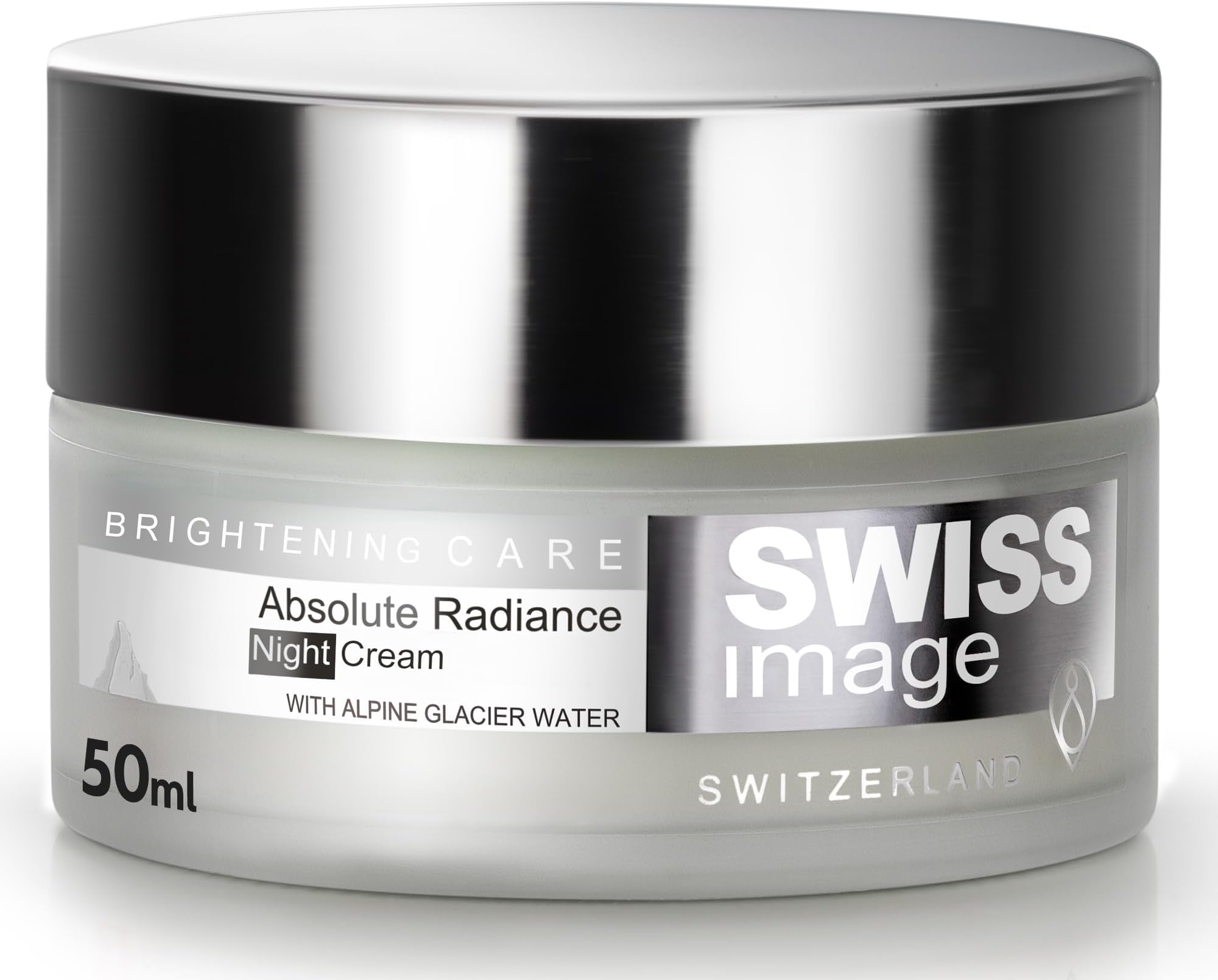 Radiance Night Cream with Niacinamide, White Ten Complex & Alpine Glacier Water 50ml | Boosts Radiance, Supports Skin Barrier | With Shea Butter & Centella | All Skin Type | Swiss Made