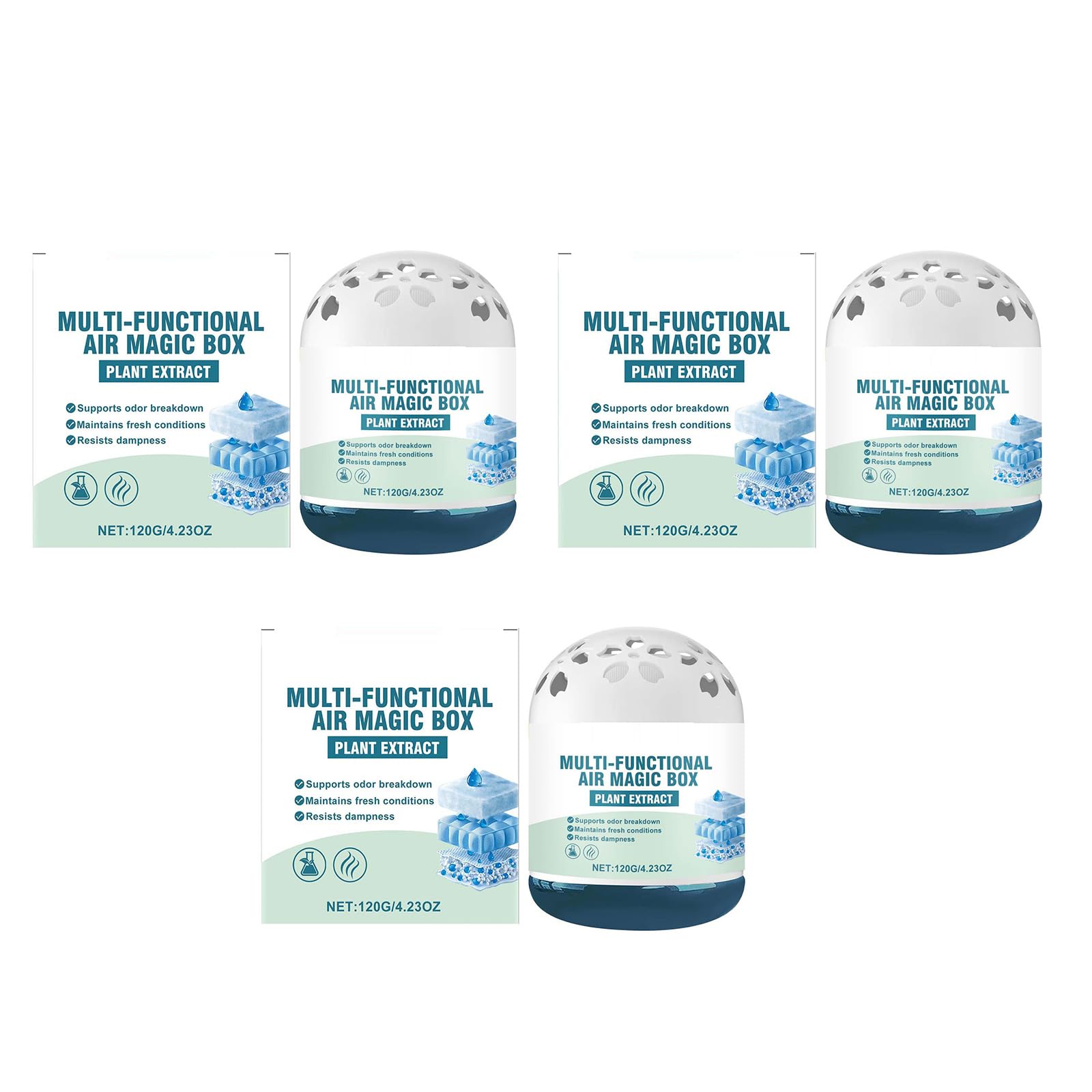 YROHGKPN Air Freshener Box Automatically Absorbs and Odors Efficient Purifiers for Home Car Air Purifying Automatic Absorber