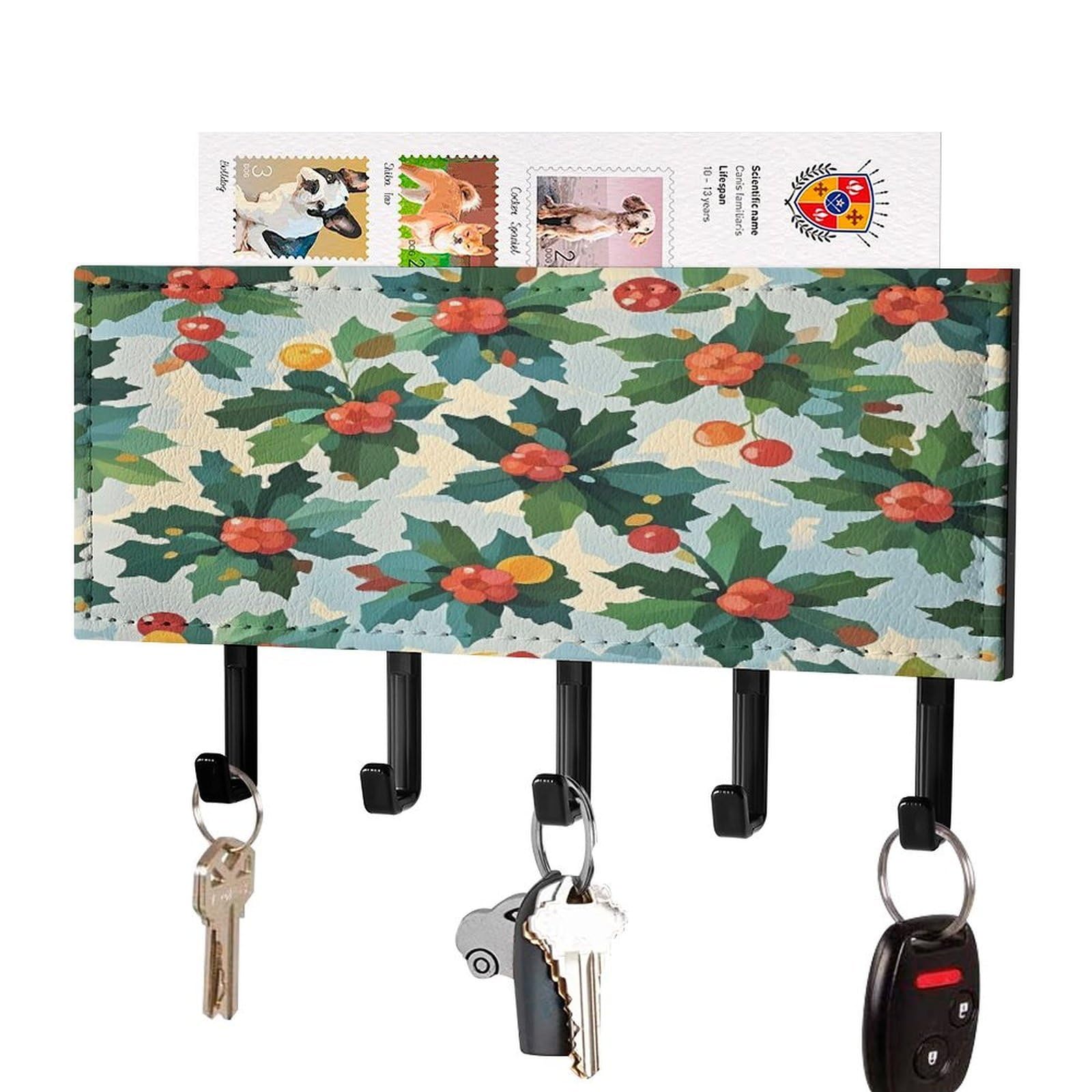 Soporte de pared con diseño de árbol de Herry para colgar llaves y organizar cartas en casa
