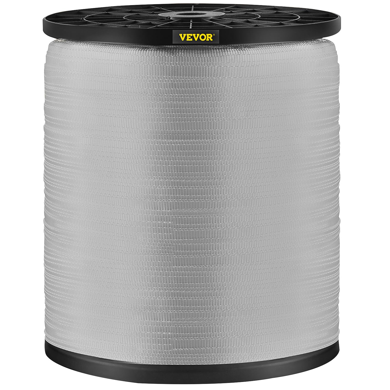 VEVOR Cinta de Tracción de Poliéster Resistencia a la Tracción de 567 kg, Cinta Multifuncional para Trabajos con Alambres y Cables para Tirar, Cargar, Embalar en Todas Las Condiciones Meteorológicas
