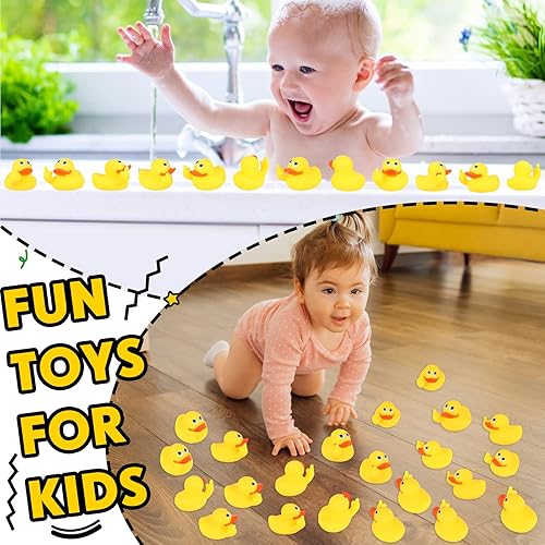 Miniatura 3 de Paterr Patos de goma divertidos para dedos, patos de goma para automóvil, patos de goma, juguetes de baño, patos flotantes, patos traviesos, lindos