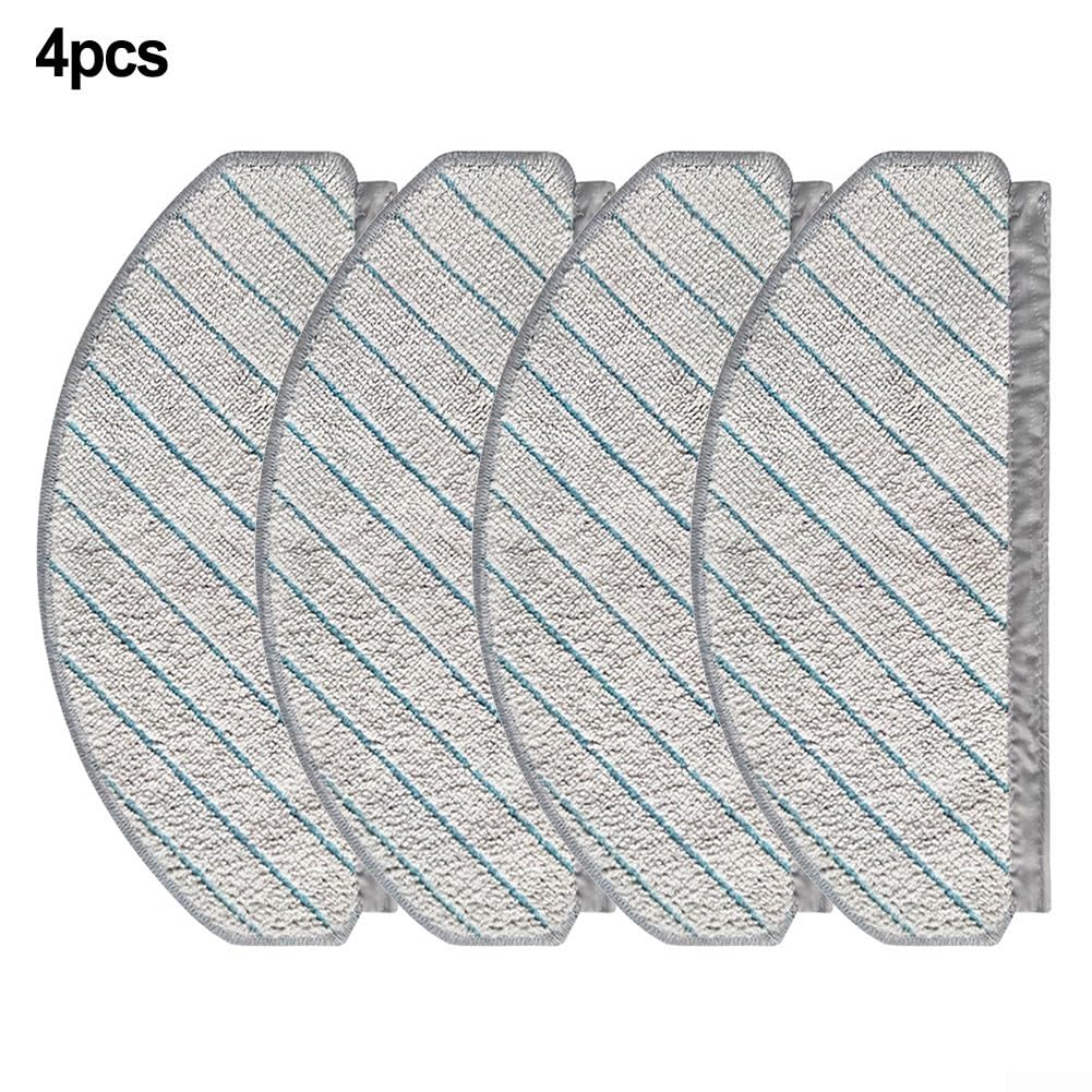 4 Serpillères Lavables Pour Ecovacs X1 Plus Et T10
