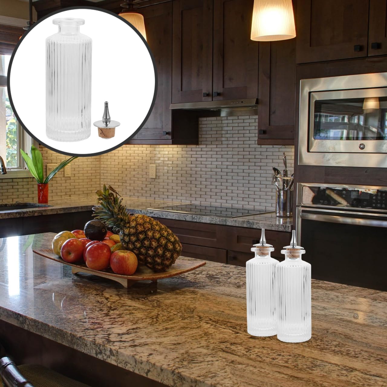PRETYZOOM Multi-Function Small Glass Bitters Bottle with Detachable Stopper for Cocktail Party Practical Bar Supplies Compact and Lightweight Design - Image 2