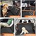 lufebut Dog Car Seat Cover - Waterproof Pet Hammock with 4 Bags Side Flap, Scratchproof and Nonslip Backseat Protection for Car, Truck and SUV