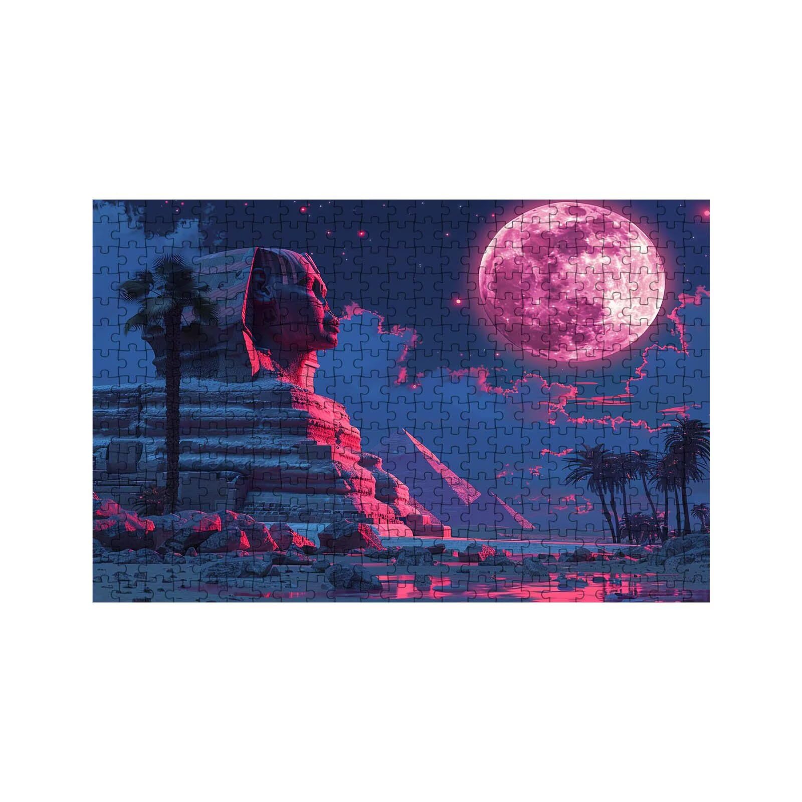 Puzzle 2000 sztuk Piramida Puzzle 2000 sztuk Dorośli Księżyc Edukacyjne Drewniane Puzzle dla całej rodziny Stres i Wiosna Puzzle Dekoracja 70 x 100 cm LZPT-04280