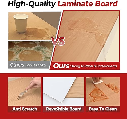 Miniatura 5 de HOMEDANT Estantes de almacenamiento de 5 niveles ajustables laminados sin pernos para garaje, estantería de metal resistente, estante para almacén,