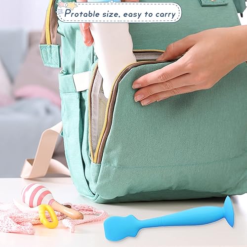 Miniatura 6 de Aplicador de espátula de crema para pañales de bebé paquete de 3 espátulas de pasta de glúteos cepillo de crema para bebés espátula de silicona
