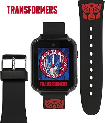 Miniatura 3 de Transformers - Reloj inteligente para niños con cámara selfie, 10 caras de reloj intercambiables, podómetro, juegos jugables y más, tecnología