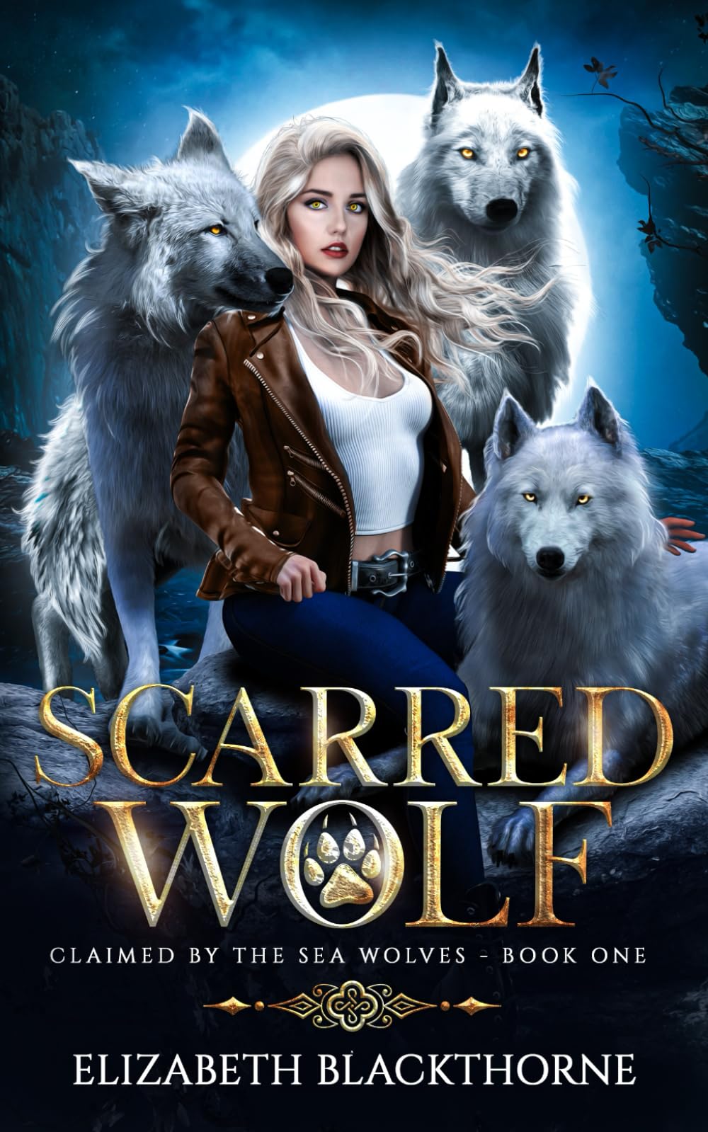 Scarred Wolf: A Paranormal Why Choose Romance (Claimed by the Sea Wolves Series Book 1)
