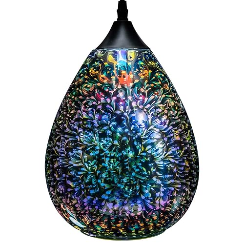 Yisuro Modern 3D Pendant Lights Kitchen Island 1 Pack, Farmhouse