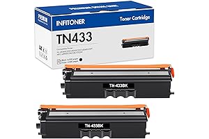 2PCS TN423BK Toner Cartridge Compatible Brother TN433