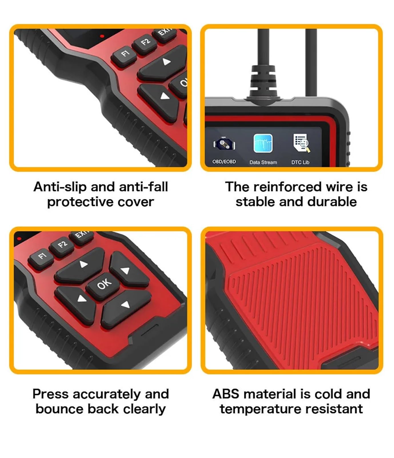 Lettore di Codici automobilistici Strumento diagnostico OBDII Tester for Auto Rilevatore guasti al Motore Controllo Automatico for