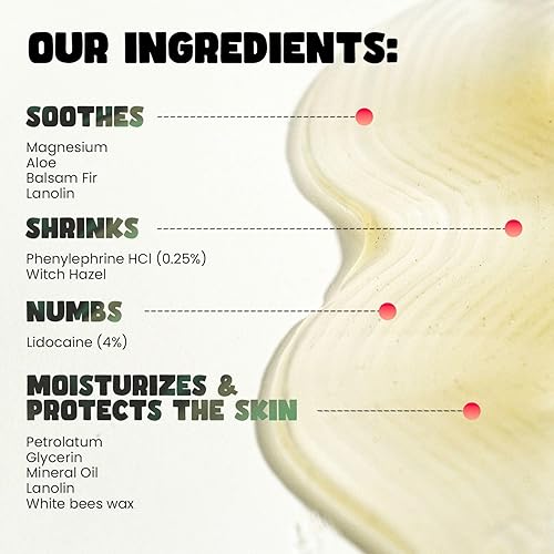 Miniatura 3 de Ungüento - Tratamiento de fisuras y hemorroides con lidocaína, extracto de aloe, sulfato de magnesio, abeto bálsamo, crema de hemorroides de acción